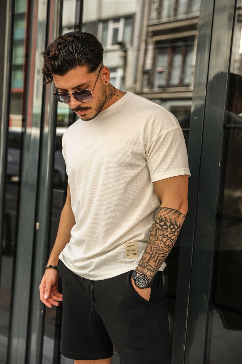 Bisiklet Yaka Oversize T-Shirt