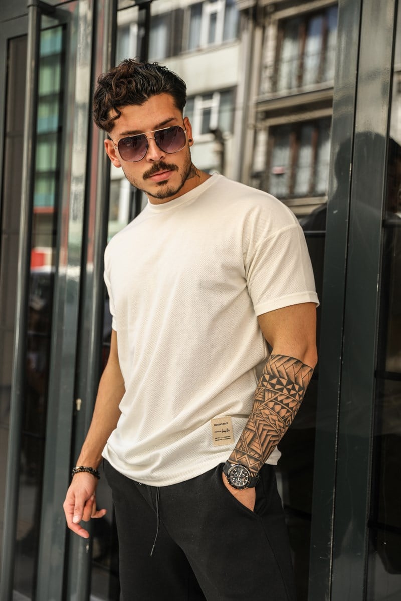 Bisiklet Yaka Oversize T-Shirt