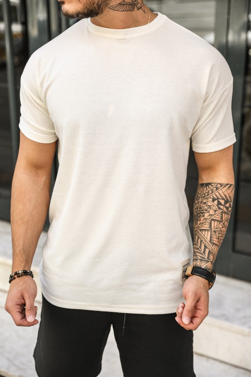 Bisiklet Yaka Oversize T-Shirt