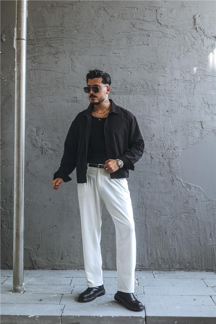 Bomber Basic Oversize Ceket Siyah