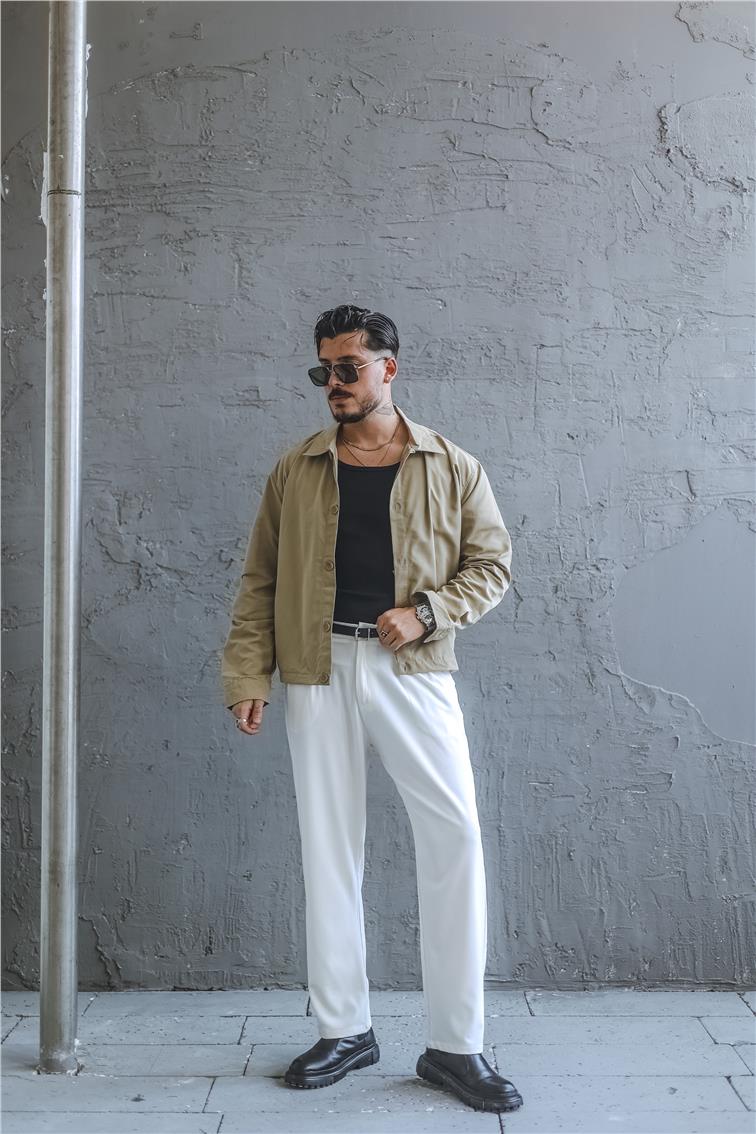 Bomber Basic Oversize Ceket Vizon