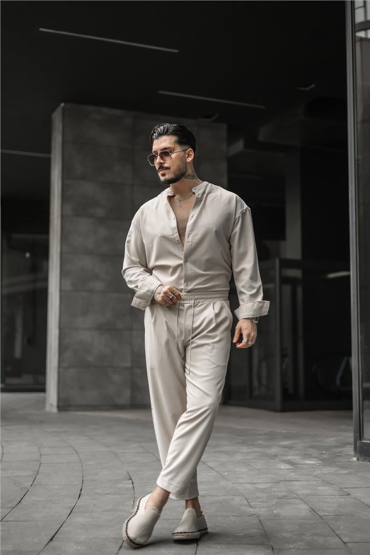 Boyfriend Basic Pantolon Bej