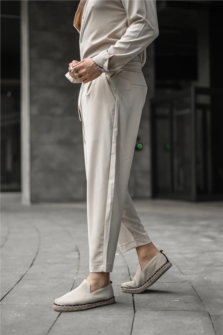 Boyfriend Basic Pantolon Bej