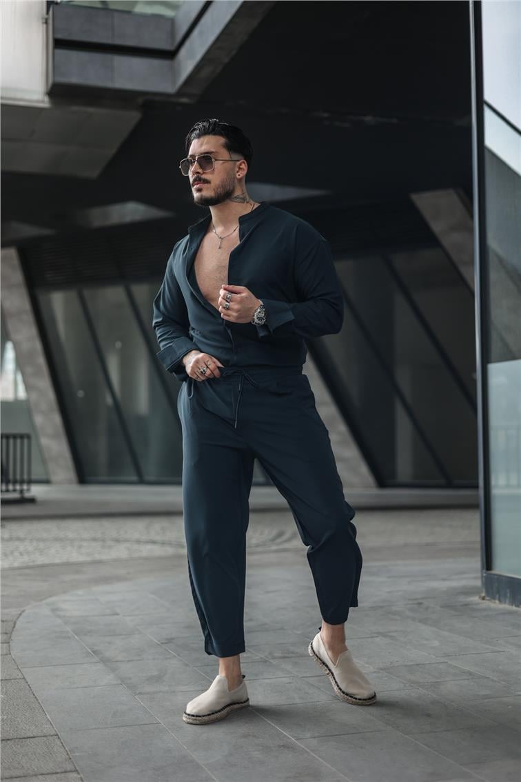 Boyfriend Basic Pantolon İndigo