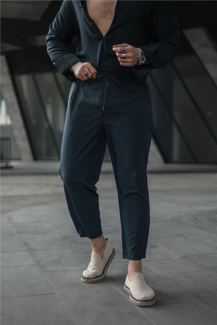 Boyfriend Basic Pantolon İndigo