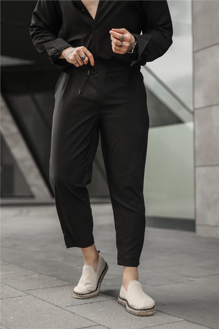 Boyfriend Basic Pantolon Siyah