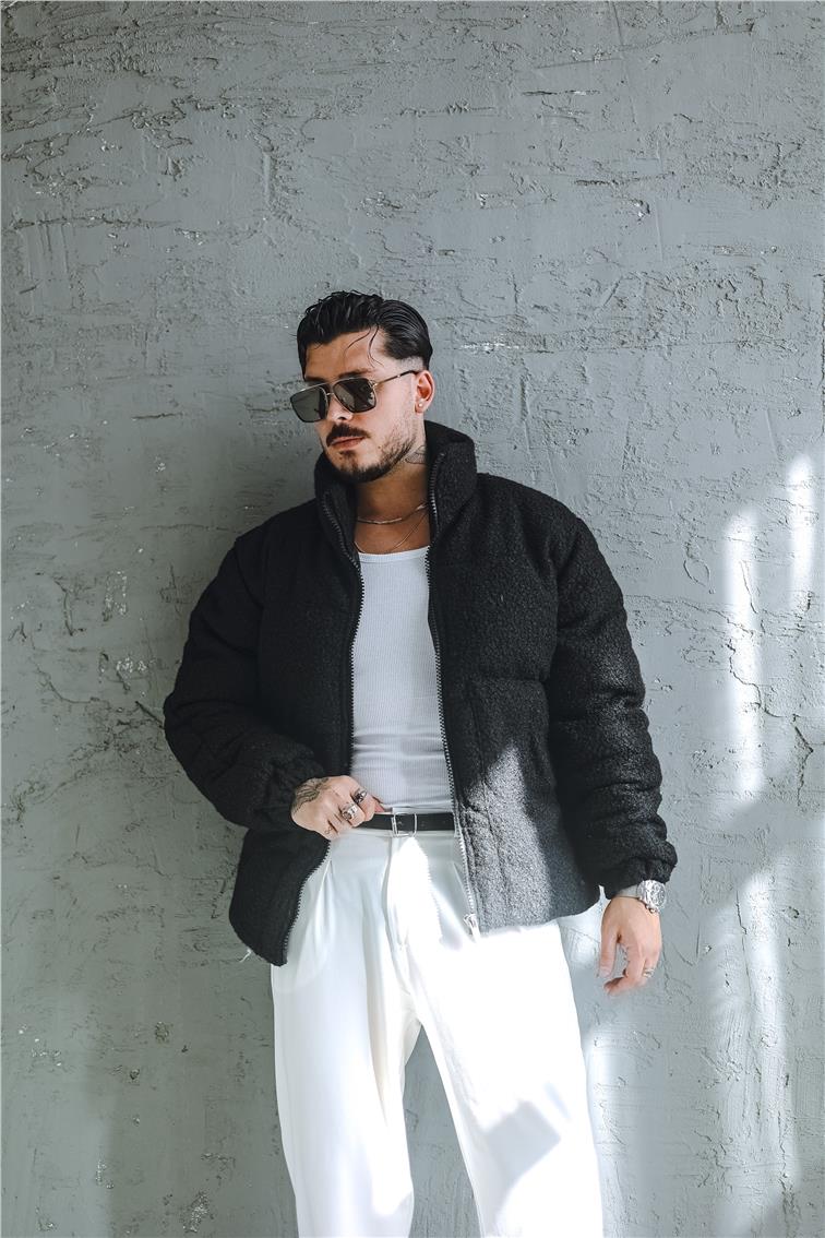 Bukle Oversize Cepli Mont Siyah