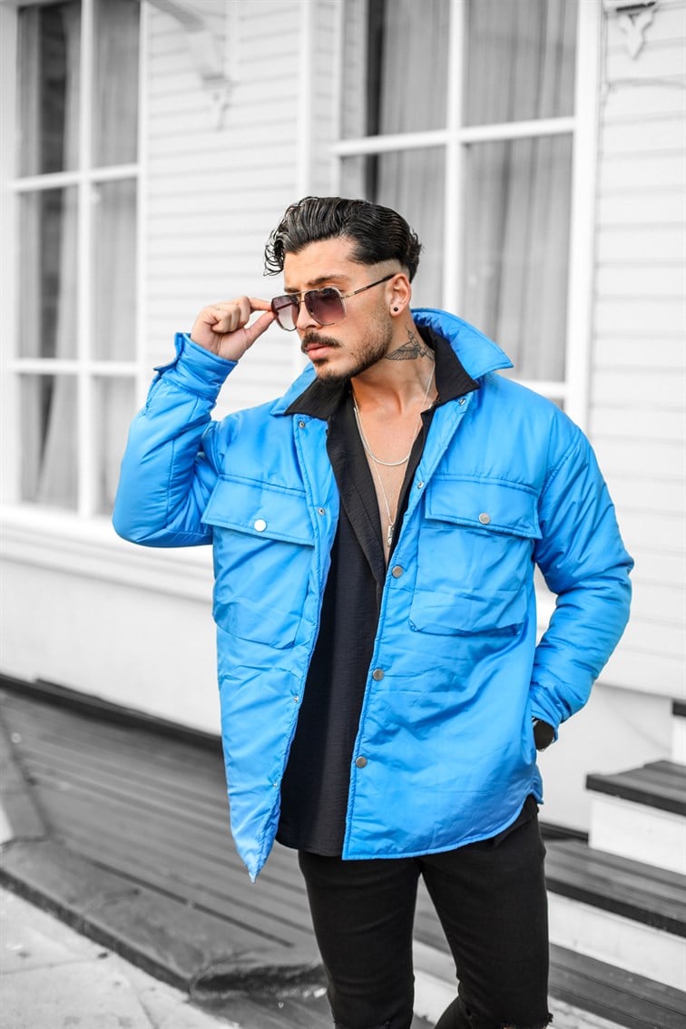 Cep Detaylı Oversize Mont