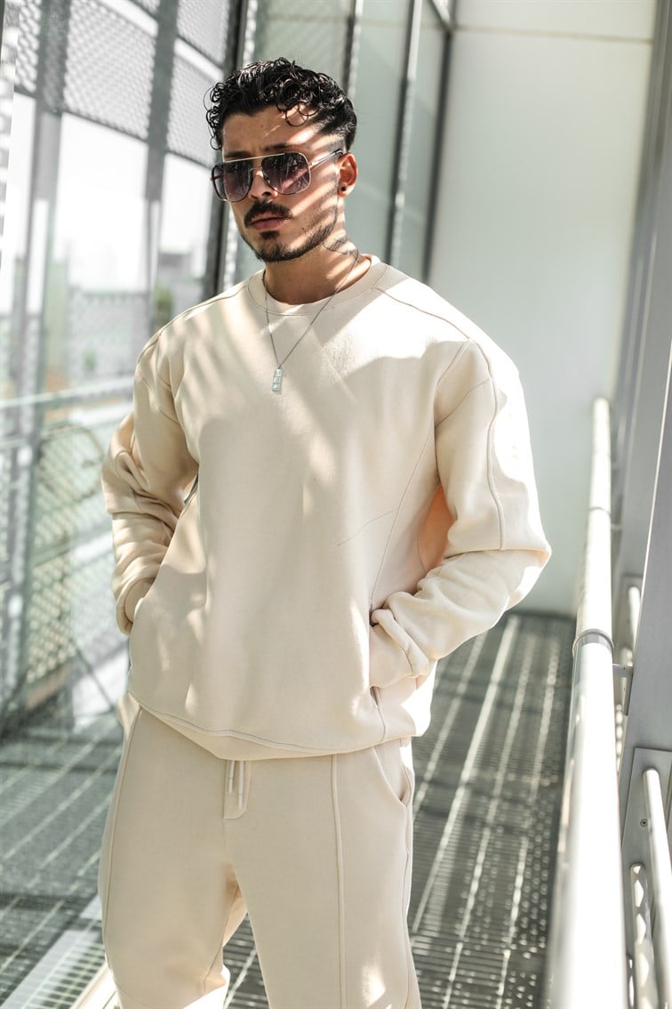 Cepli Basıc Oversize  Sweatshirt