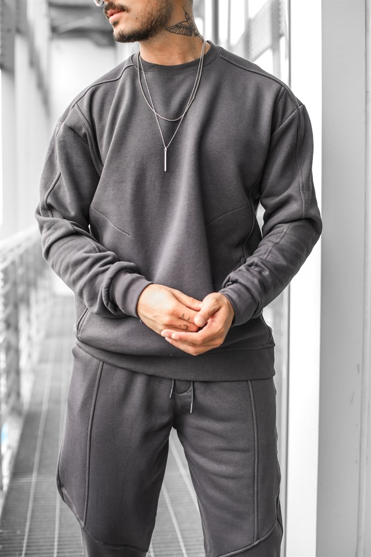 Cepli Basıc Oversize  Sweatshirt