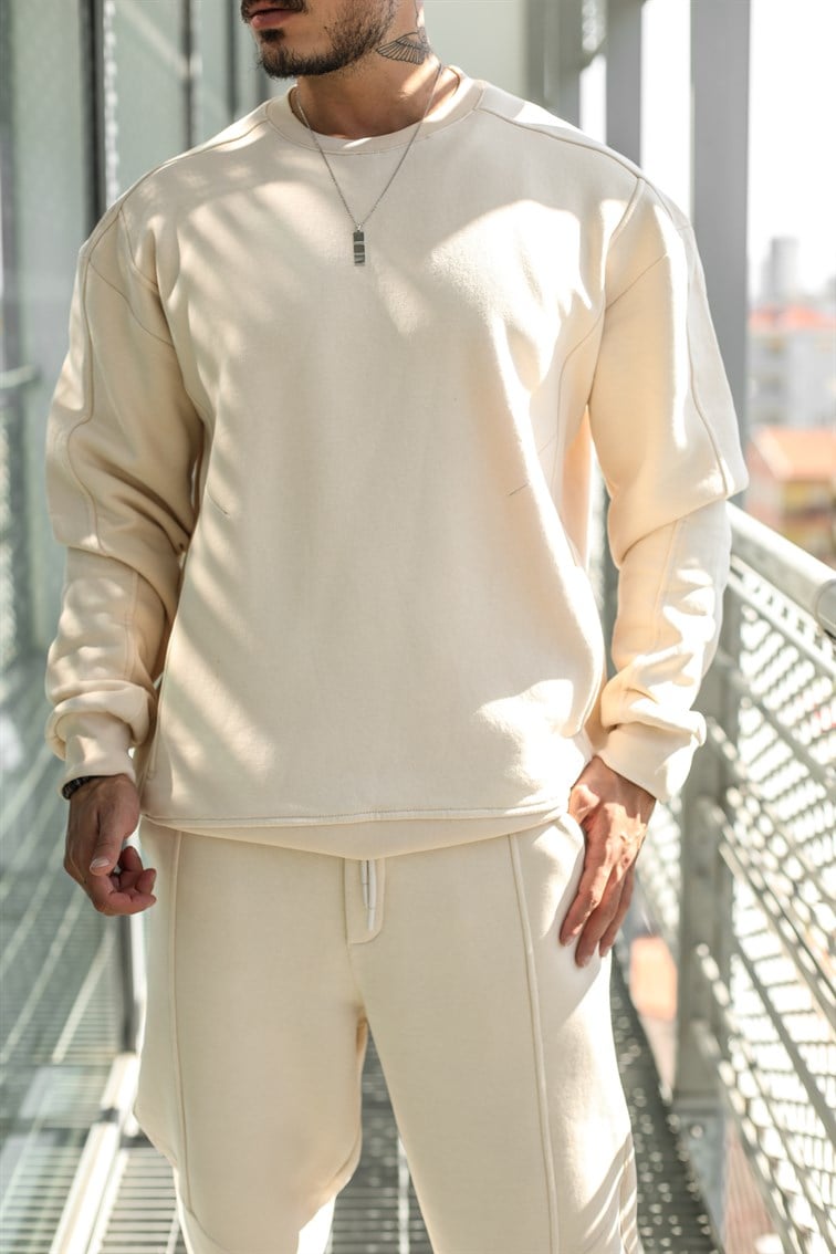 Cepli Basıc Oversize  Sweatshirt