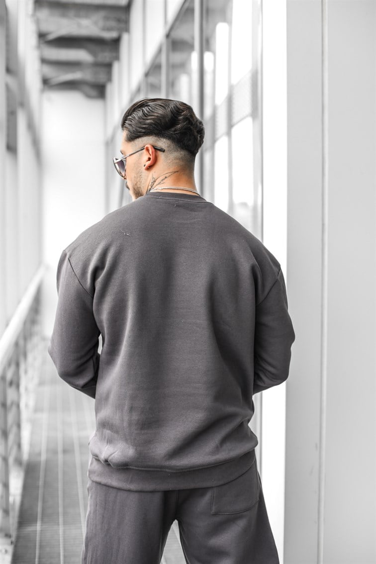 Cepli Basıc Oversize  Sweatshirt