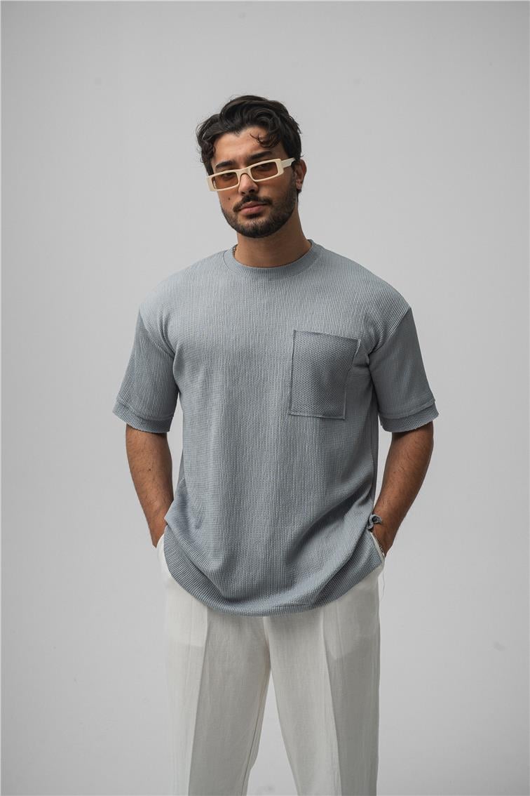 Cepli Basic Oversize T-Shirt Gri