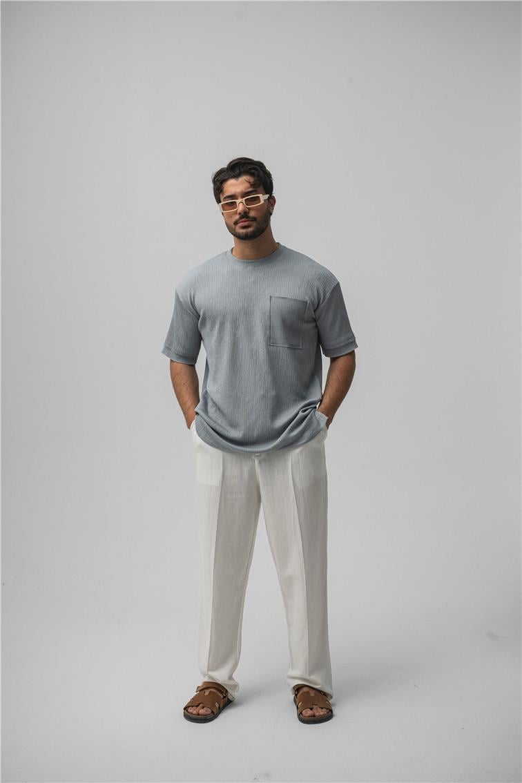 Cepli Basic Oversize T-Shirt Gri