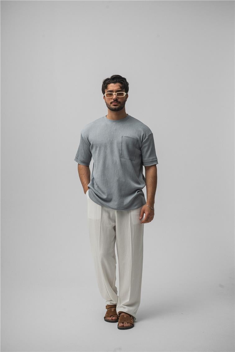 Cepli Basic Oversize T-Shirt Gri