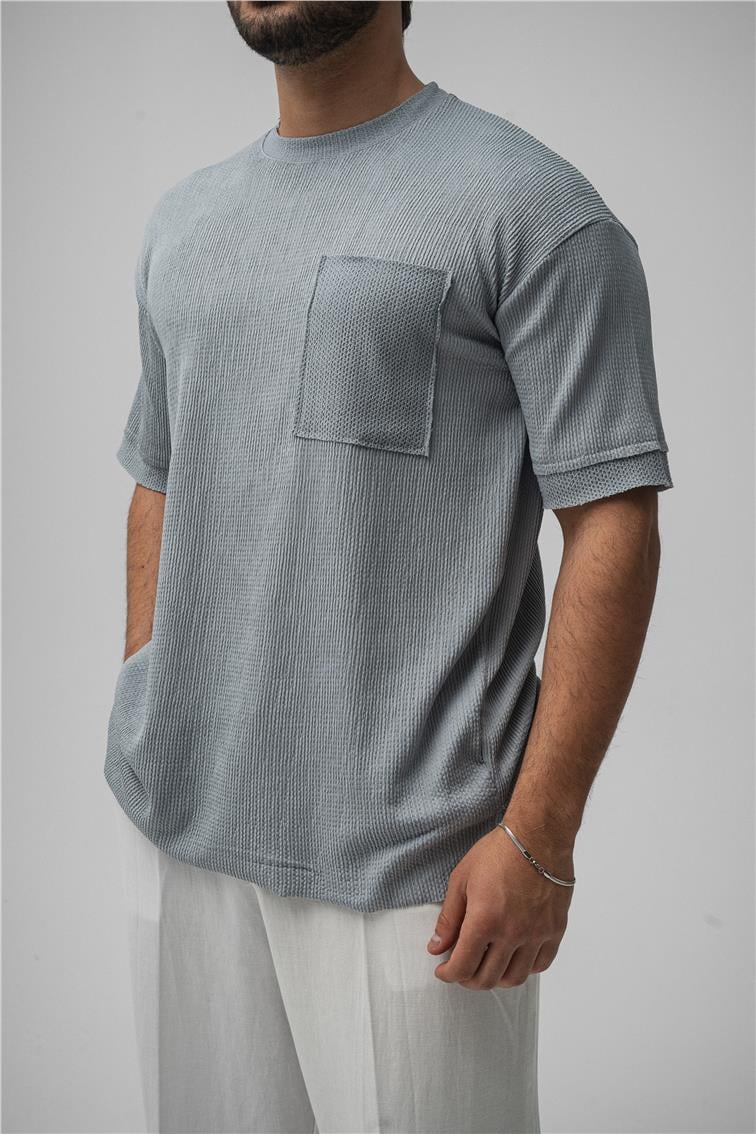 Cepli Basic Oversize T-Shirt Gri