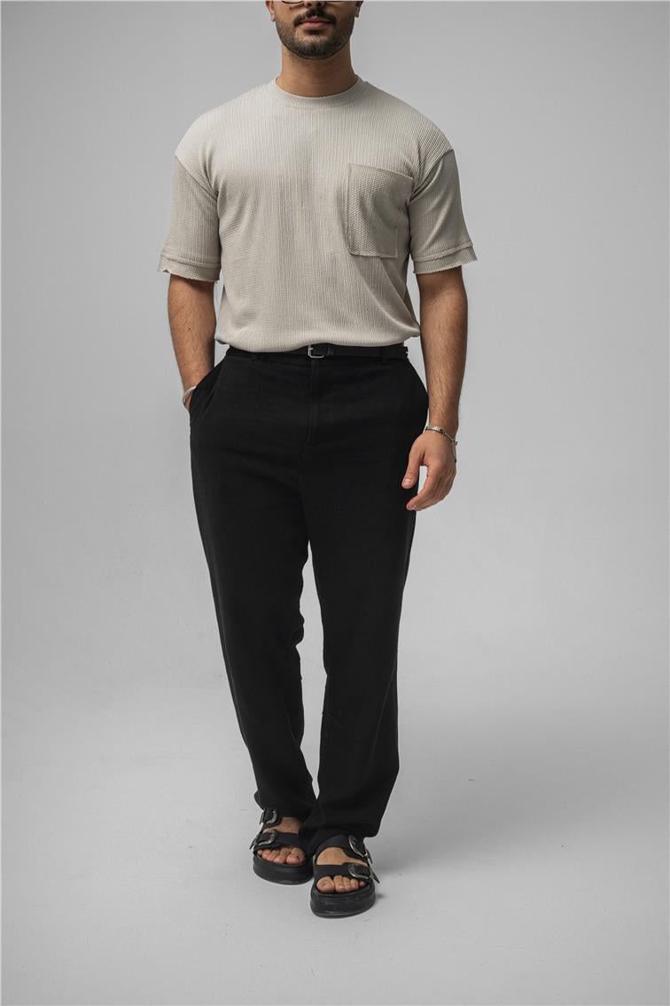 Cepli Basic Oversize T-Shirt Krem