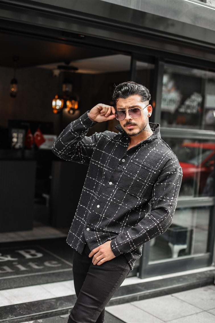 Çıtçıtlı Oduncu Oversize Gömlek