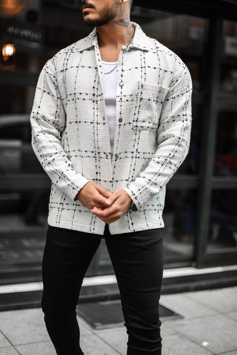 Çıtçıtlı Oduncu Oversize Gömlek
