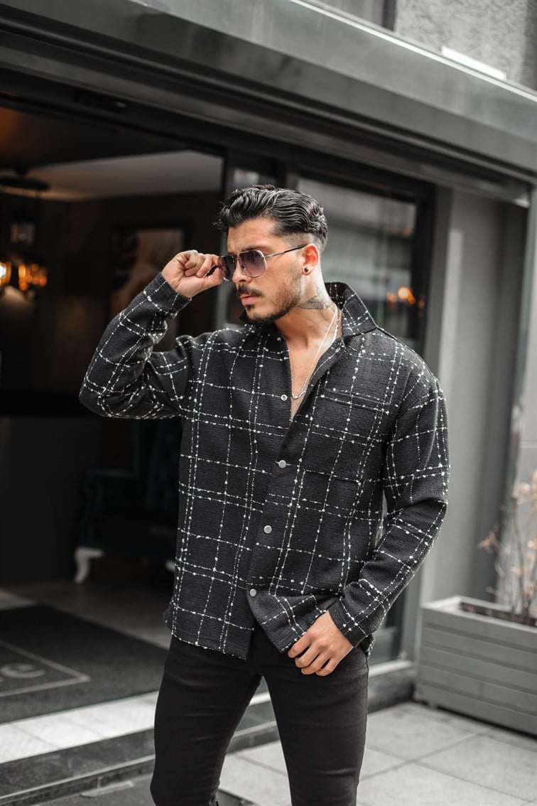 Çıtçıtlı Oduncu Oversize Gömlek