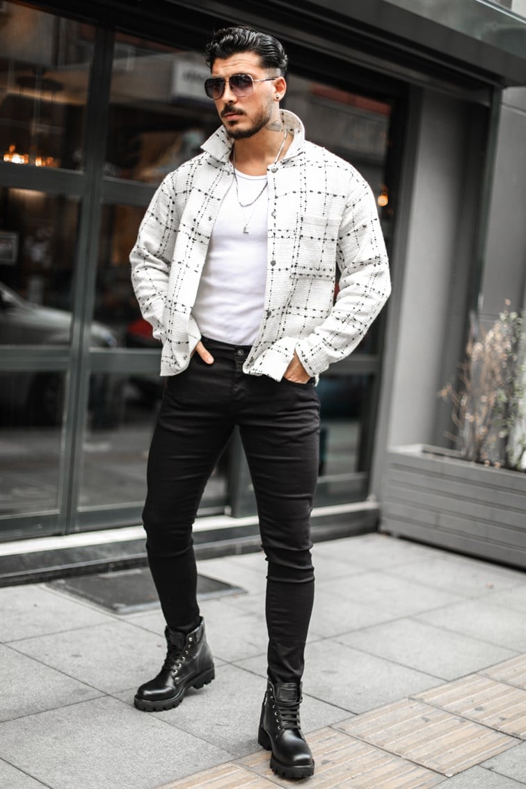 Çıtçıtlı Oduncu Oversize Gömlek