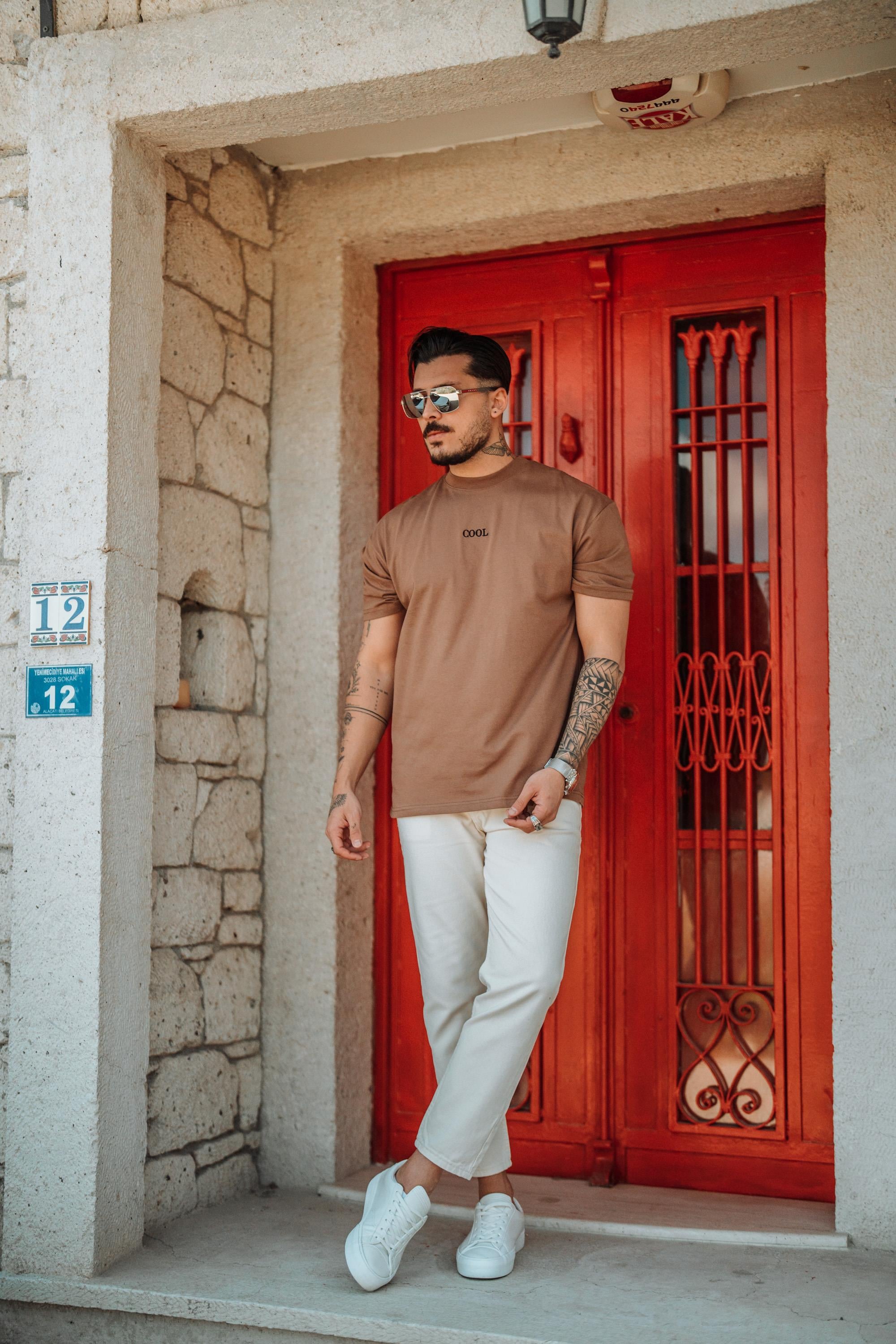 COOL Oversize T-Shirt Kahve