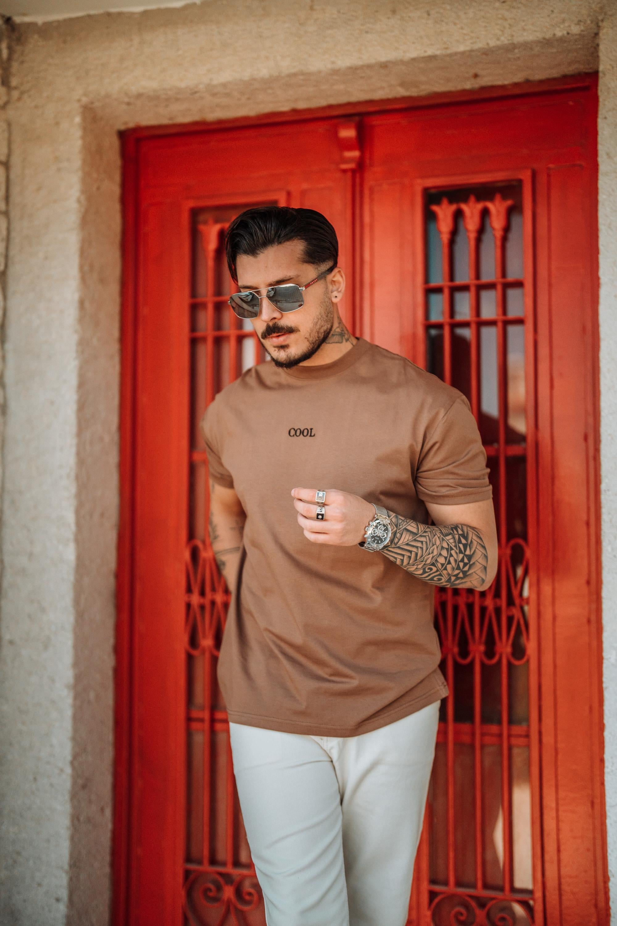 COOL Oversize T-Shirt Kahve