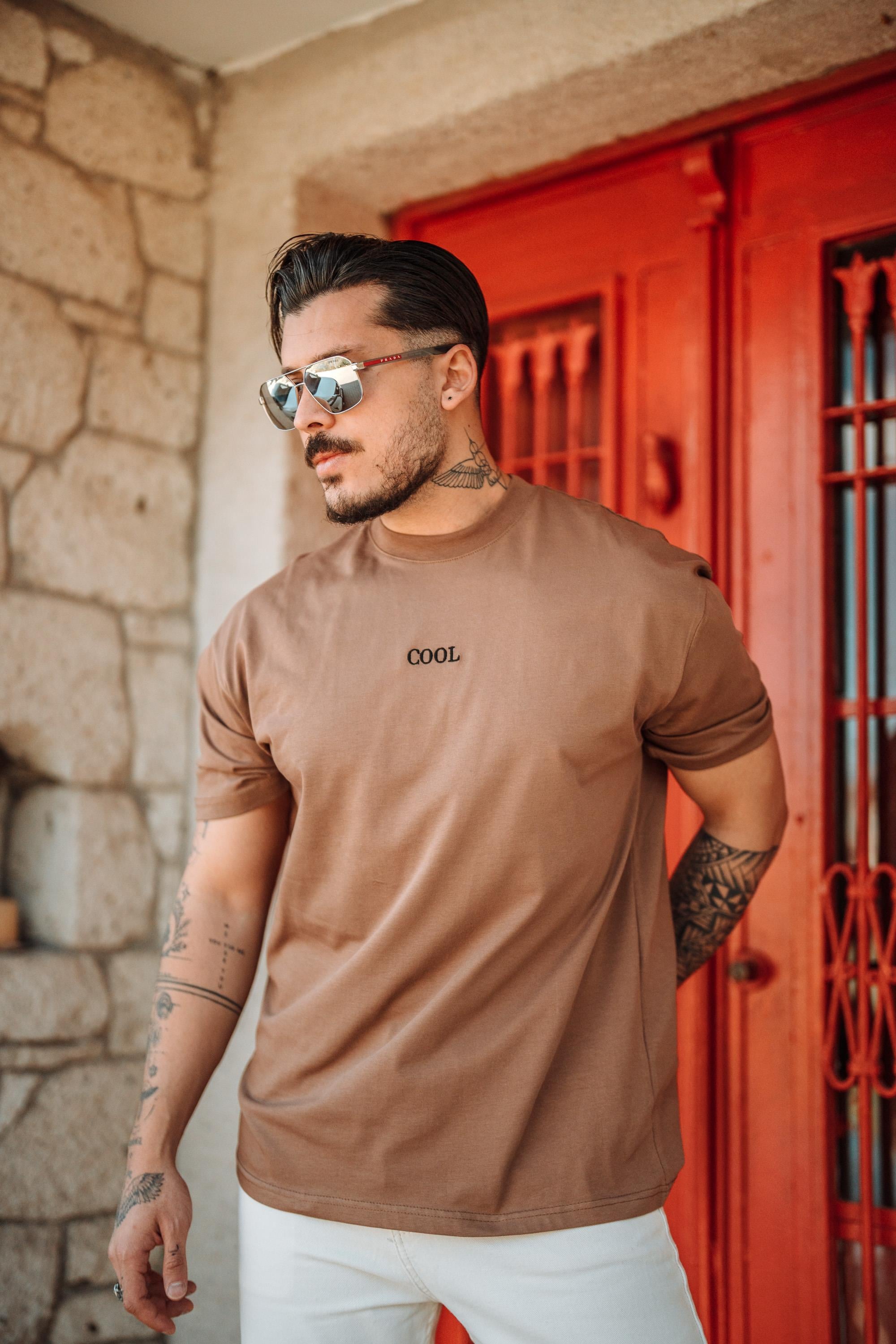 COOL Oversize T-Shirt Kahve