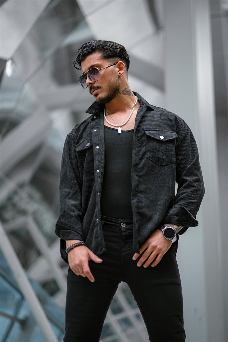 Double Pocket Oversize Kadife