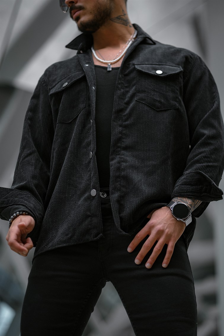 Double Pocket Oversize Kadife