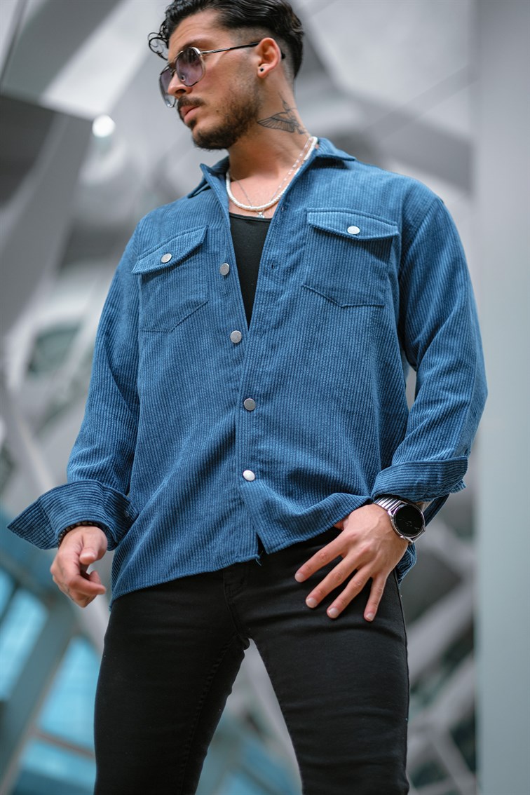 Double Pocket Oversize Kadife