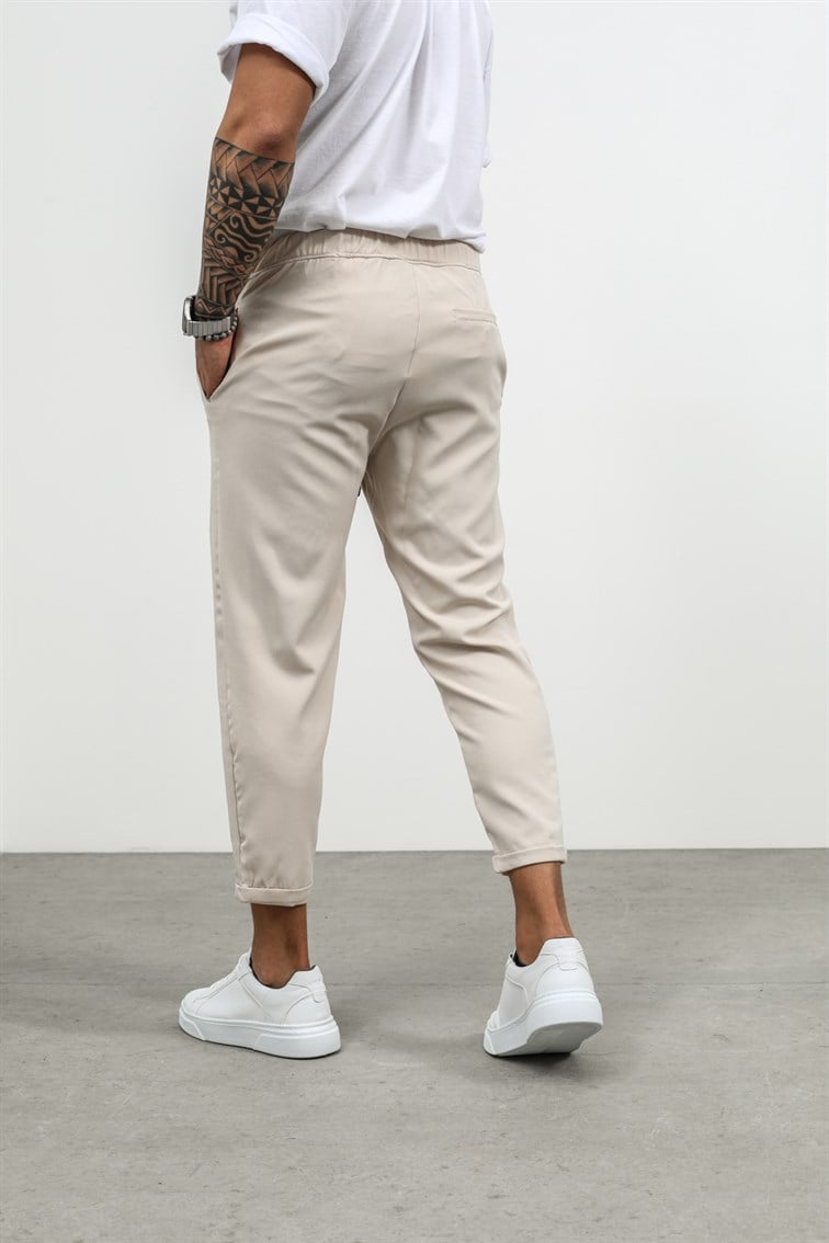 Düğmeli Double Paça Pantolon
