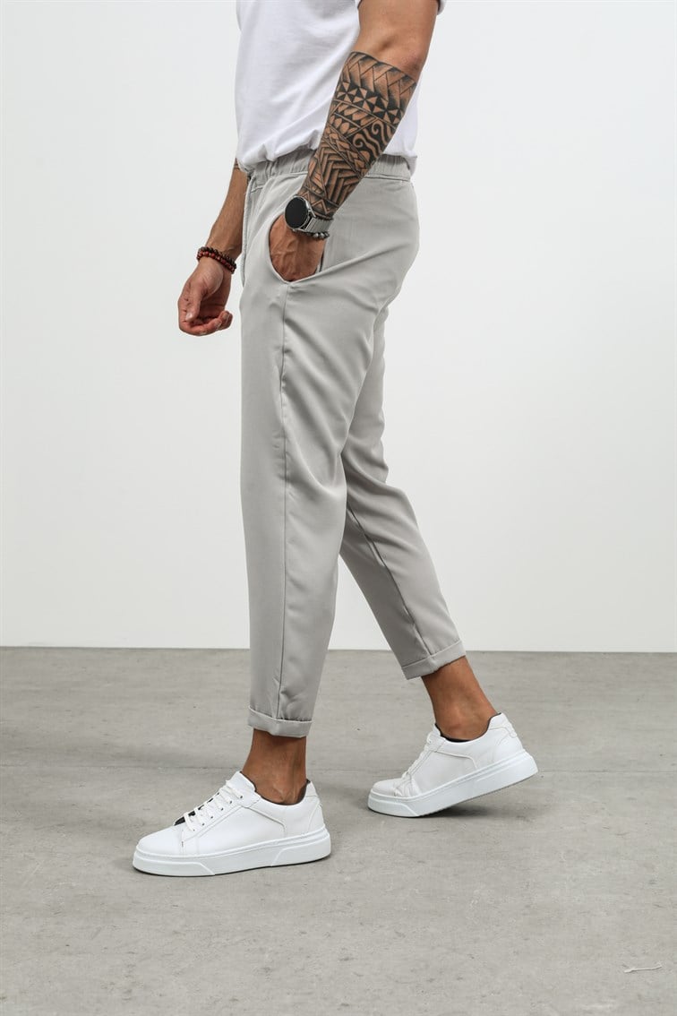 Düğmeli Double Paça Pantolon