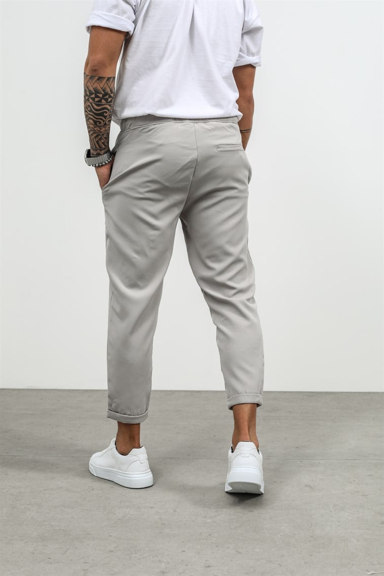 Düğmeli Double Paça Pantolon