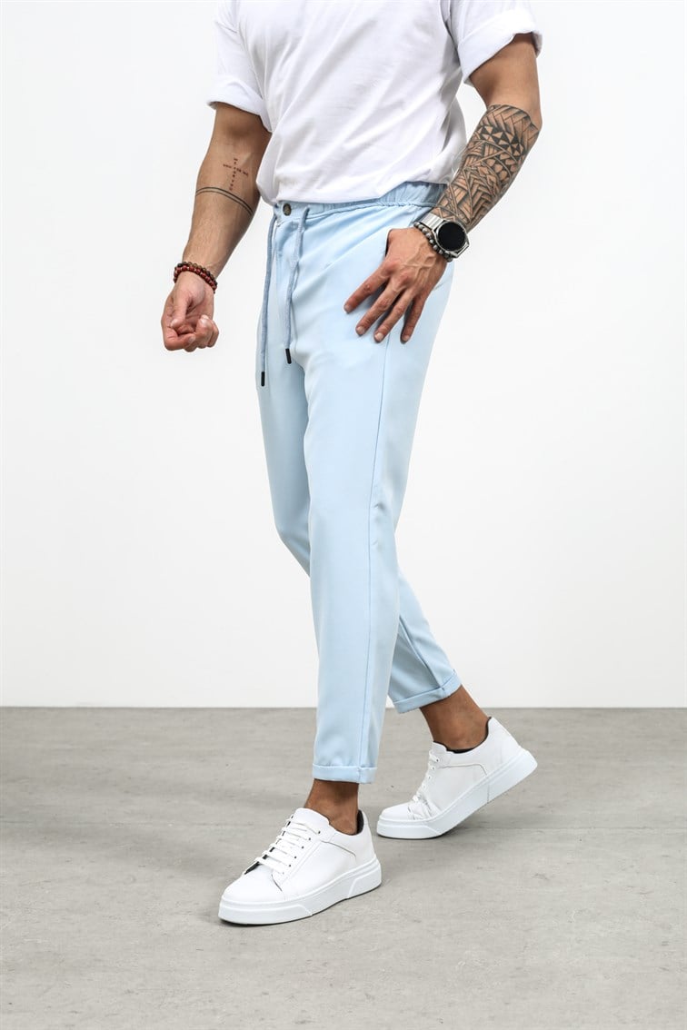 Düğmeli Double Paça Pantolon