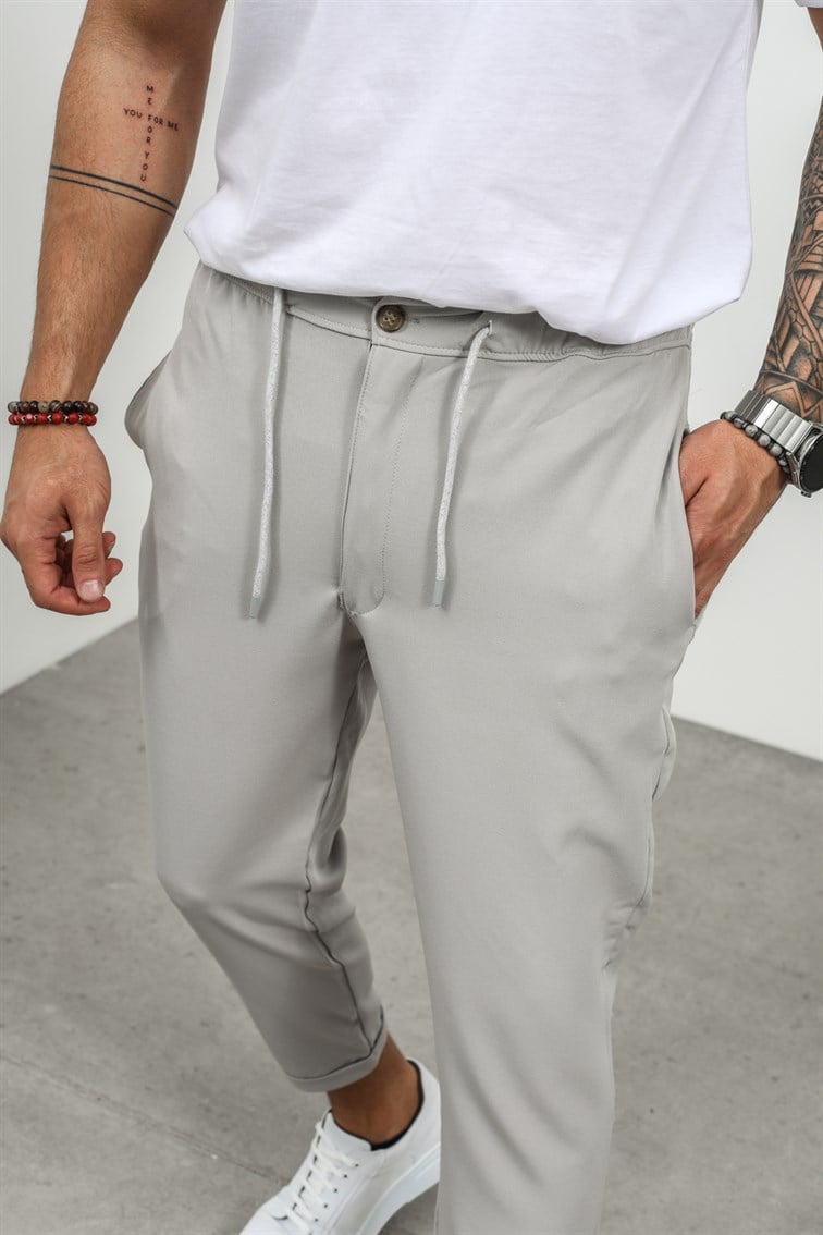 Düğmeli Double Paça Pantolon
