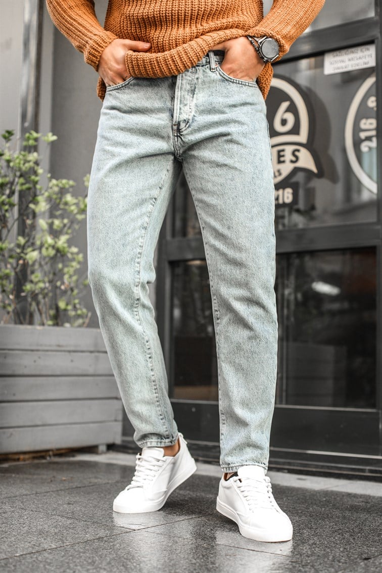 Düz Mom Jean