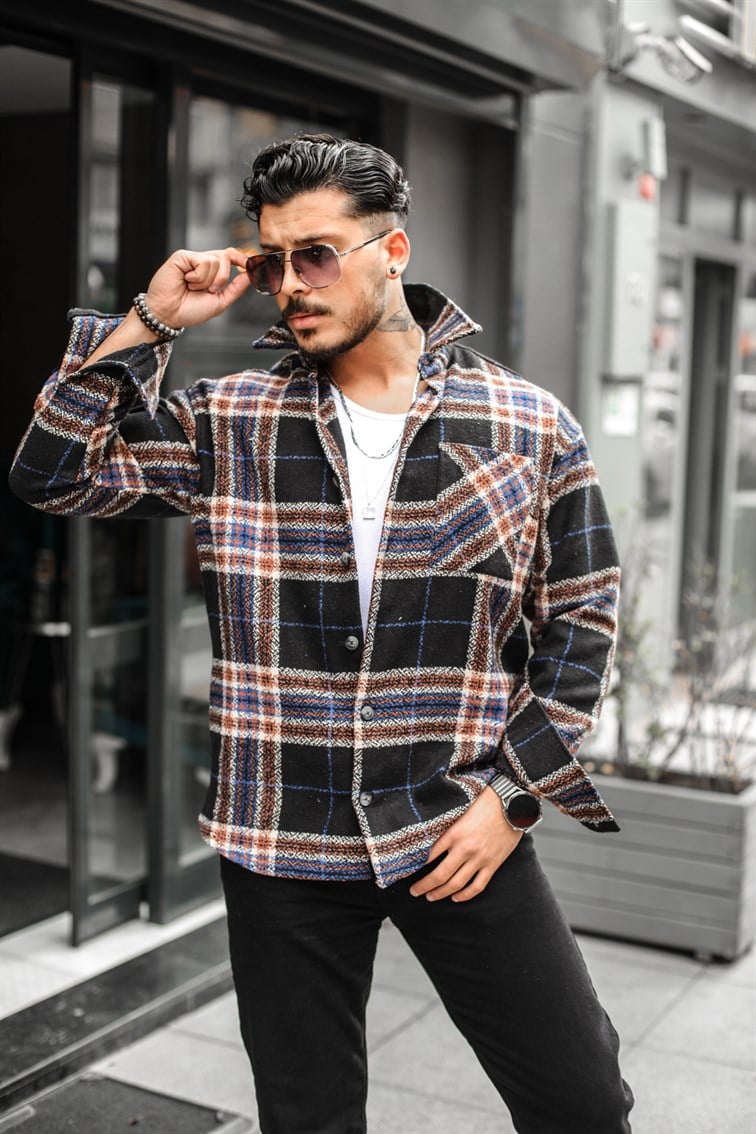Ekose Oduncu Oversize Gömlek