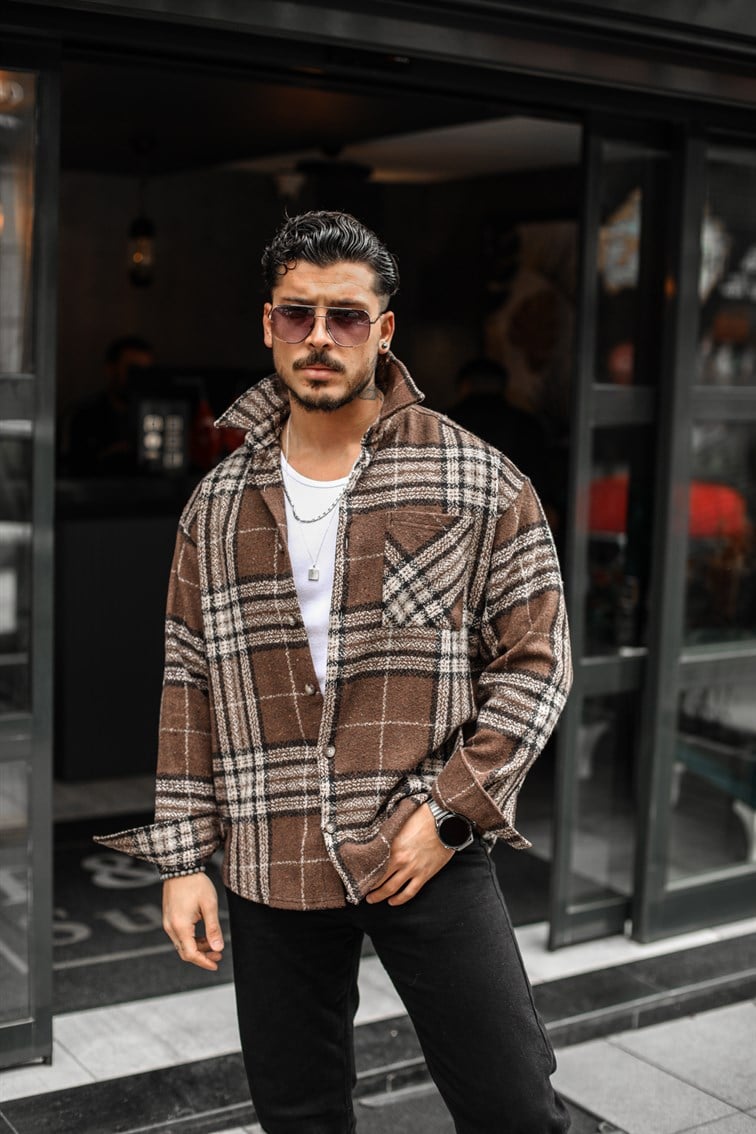 Ekose Oduncu Oversize Gömlek