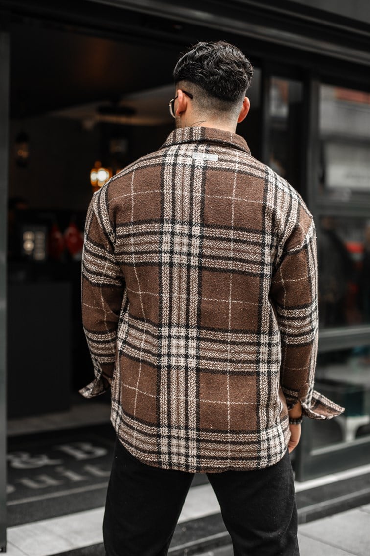 Ekose Oduncu Oversize Gömlek