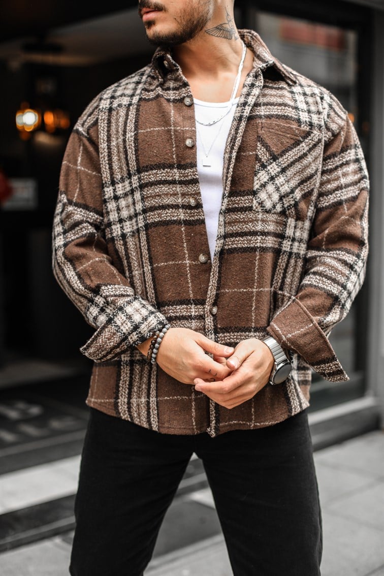 Ekose Oduncu Oversize Gömlek