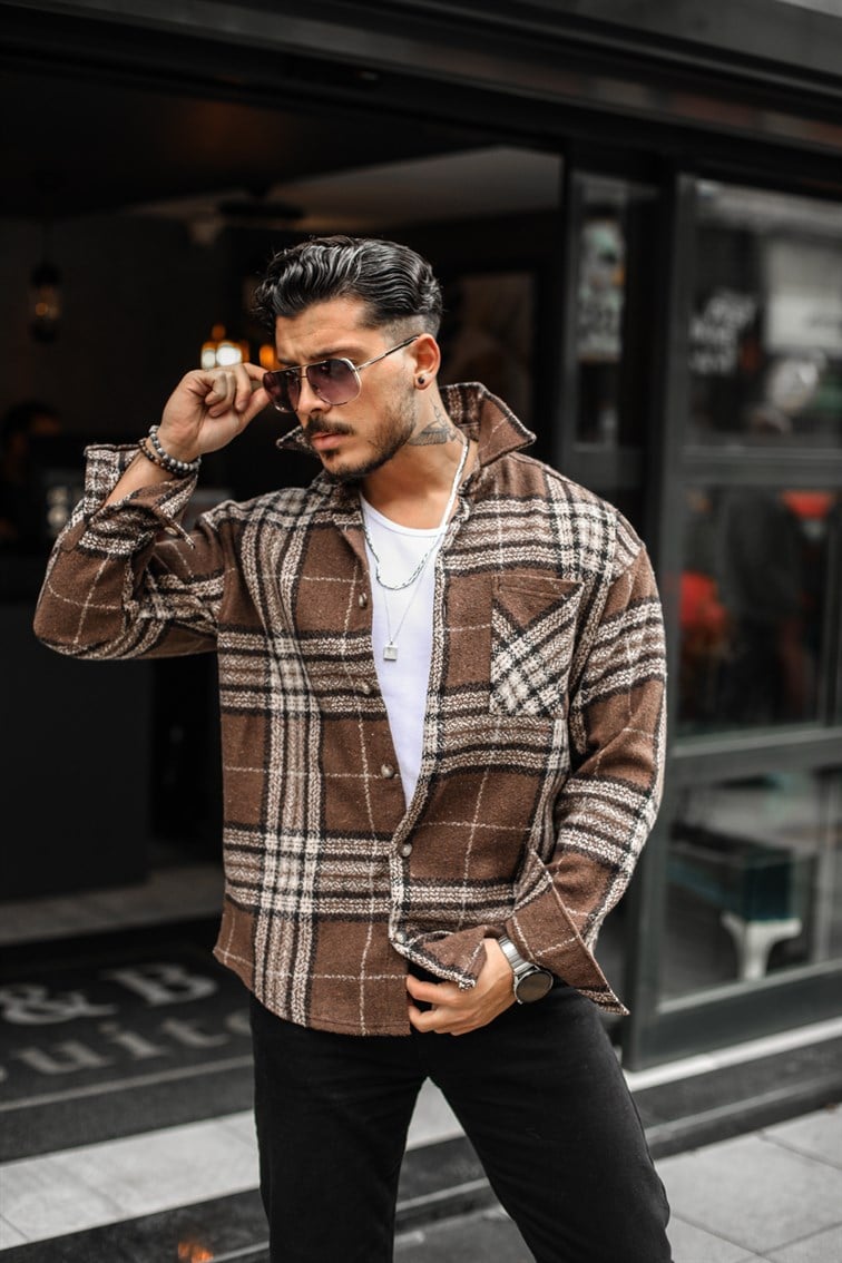 Ekose Oduncu Oversize Gömlek