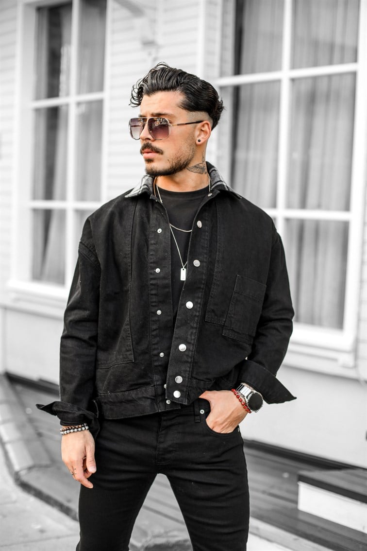 Ekose Yaka Oversize Ceket