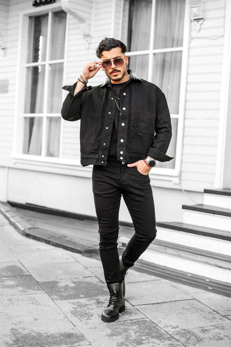 Ekose Yaka Oversize Ceket