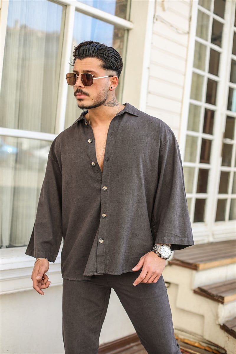 Fakir Kol Oversize Gömlek