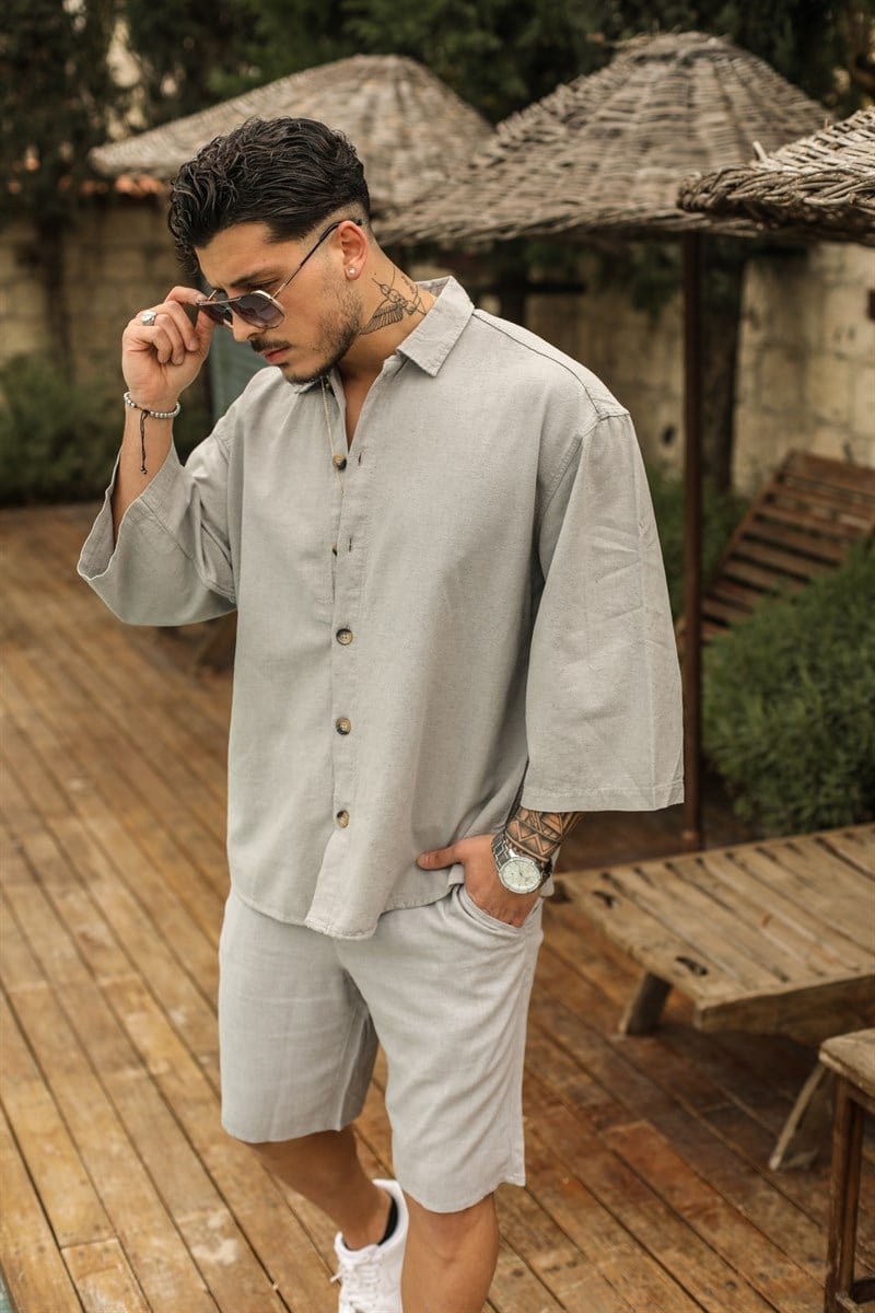 Fakir Kol Oversize Gömlek