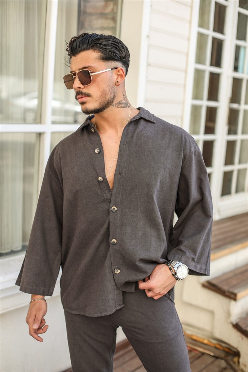 Fakir Kol Oversize Gömlek