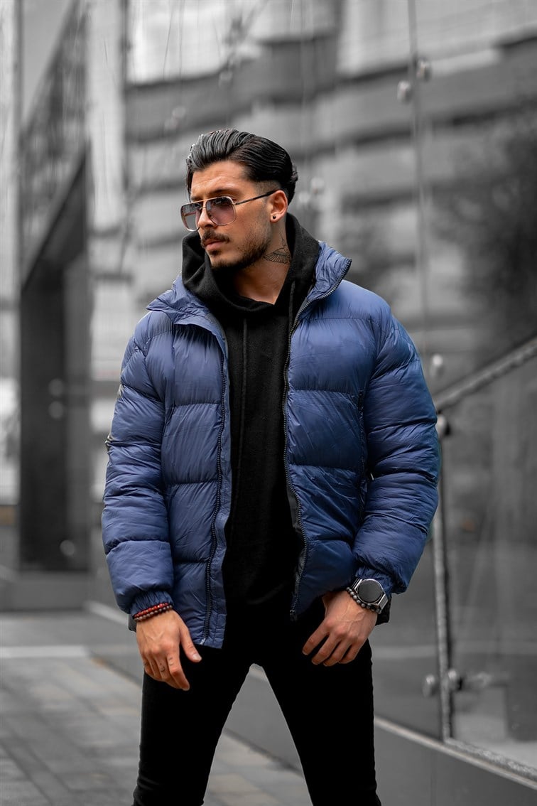 Fermuar Detaylı Şişme Mont