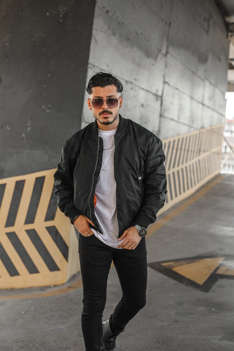 Fermuarlı Bomber Oversize Ceket