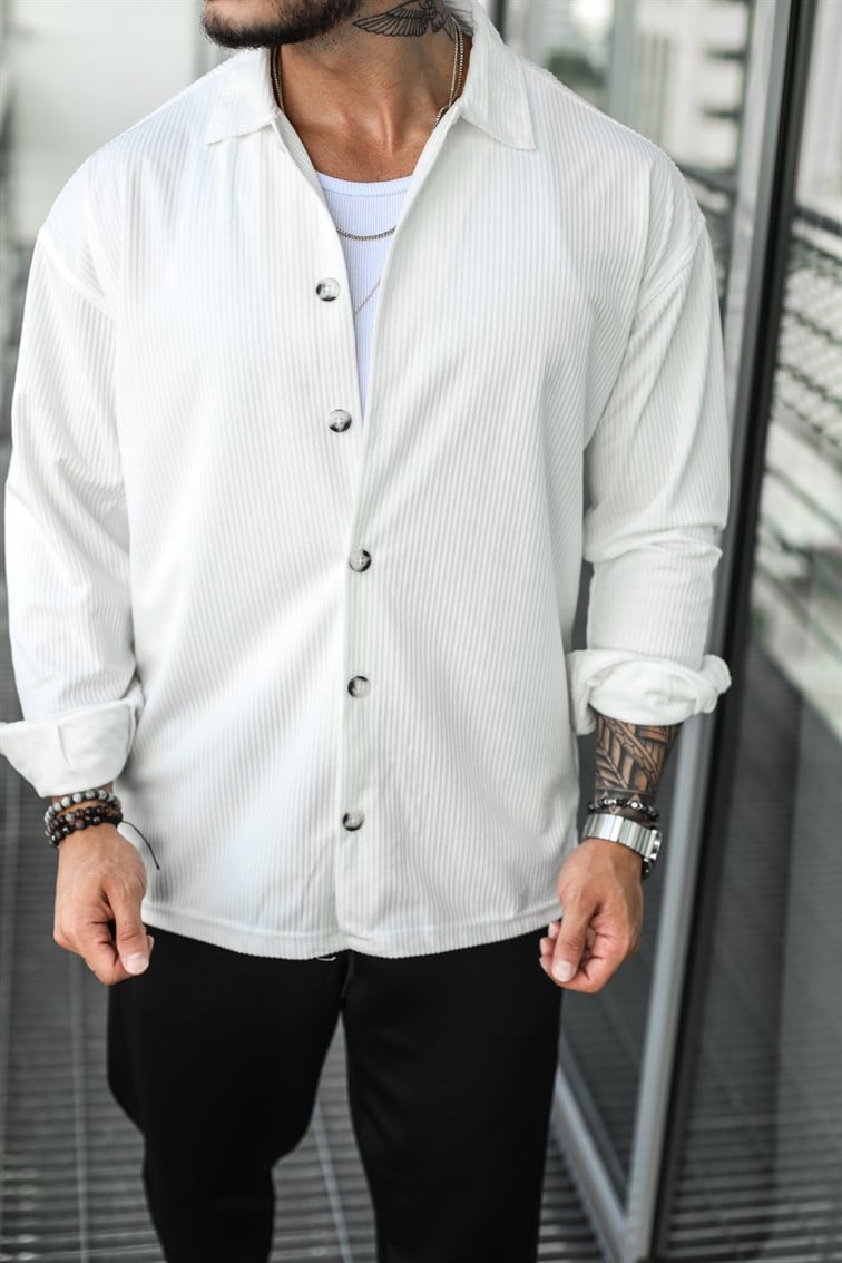 Fitilli Oversize Gömlek